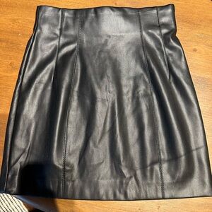 Zara Faux Leather Mini Skirt